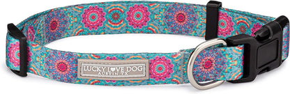 Lucky Love Dog - Easy Click Buckle Dog Collar with Leash Set Combo, Durable & Comfortable for Male & Female Dogs, Pet Collar for Medium Dogs, Secure Fit - Blackbird Combo, Medium9