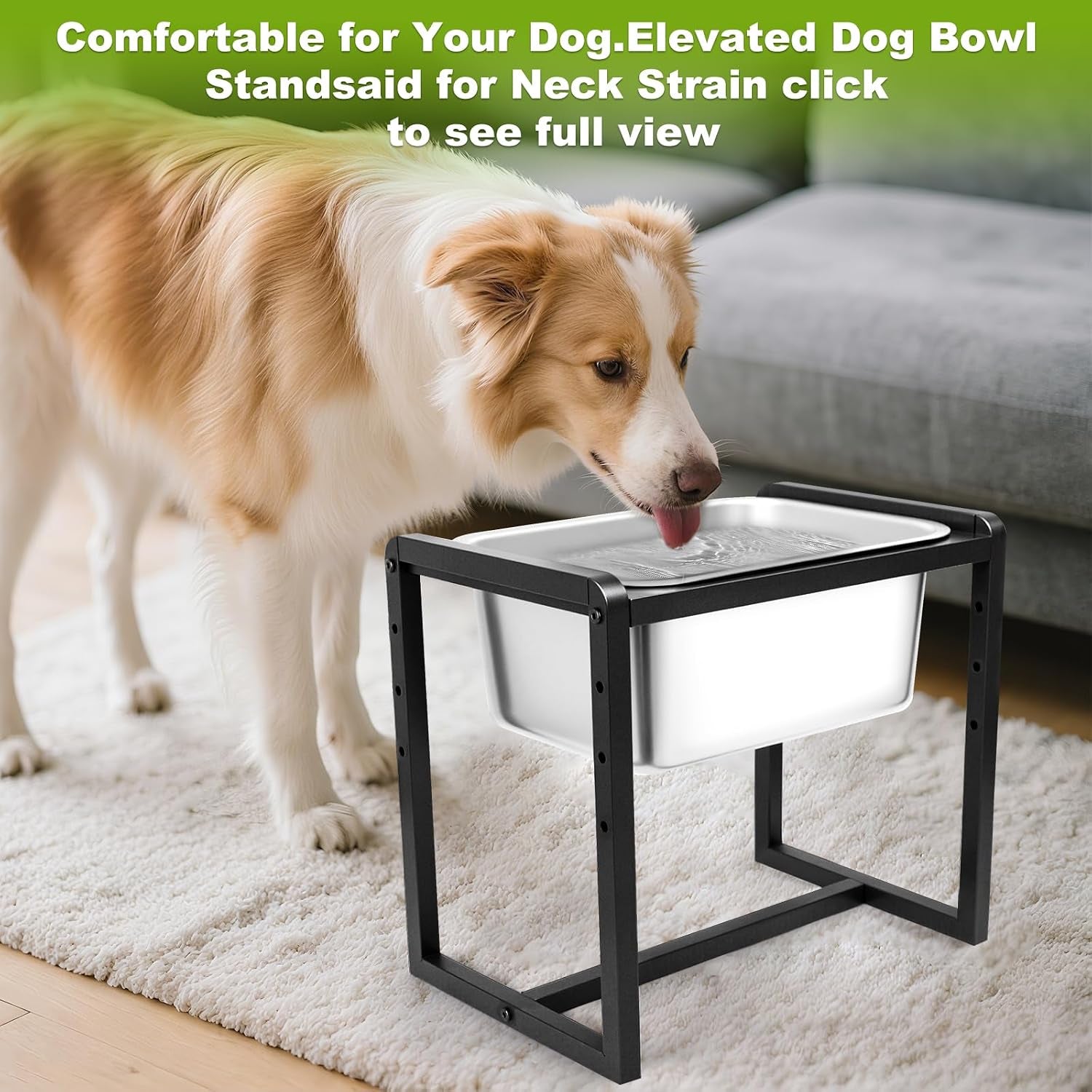 adjustable-height-elevated-large-dog-water-bowls-with-stainless-steel-bowls-and-metal-stand-4-level-8-10-12-14-inches-pet-bowl-for-dogs-for-large-medium-dogs-durable-easy-to-clean-2gallon