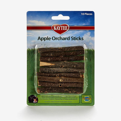 Kaytee Apple Orchard Sticks for Rabbits, Guinea Pigs, Hamsters or Other Small Animals, 10 Count1
