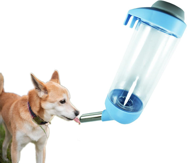 Dog Crate Water Bottle Dispenser - No Drip Cat Kennel Water Dispenser & Cage Water Feeder - Easy-To-Use Water Bottle for Dog Crate - Perfect for Keeping Your Pet Hydrated (Grey)-500Ml12