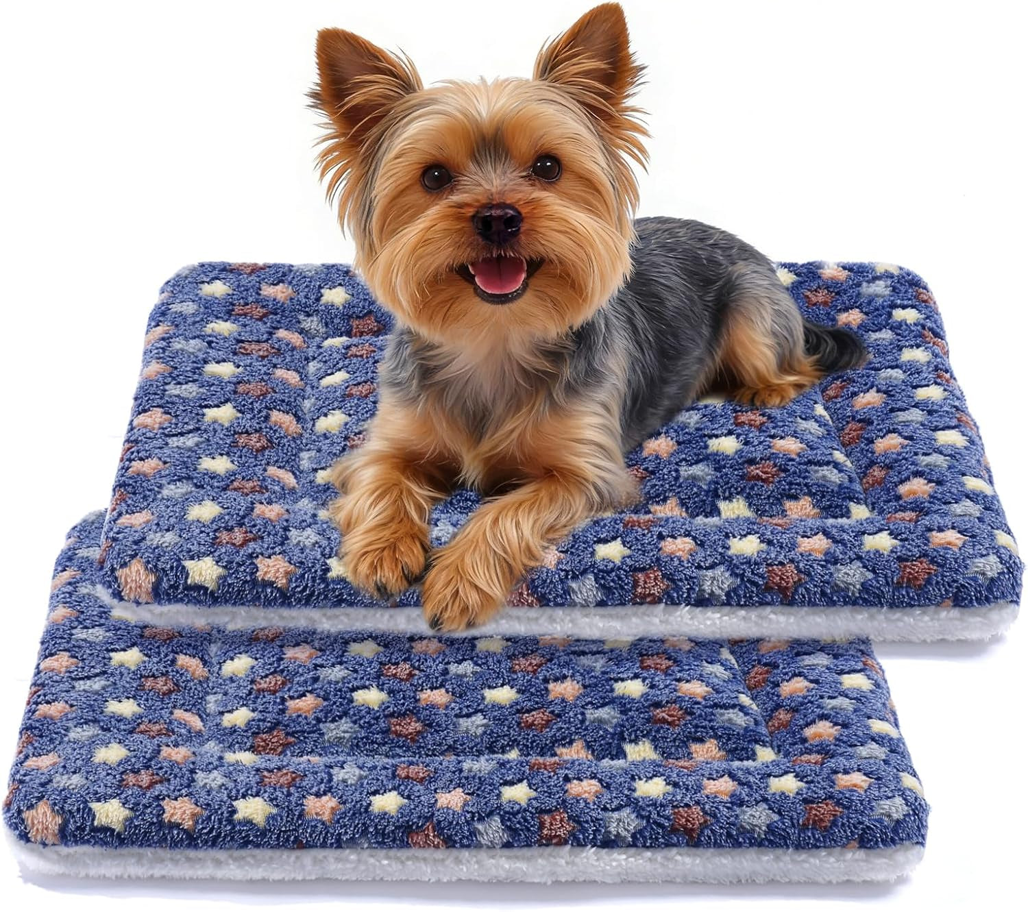 mora-pets-dog-crate-pad-ultra-soft-pet-bed-with-cute-star-print-washable-mat-for-large-medium-small-dogs-reversible-fleece-kennel-liner-cat-bed-23-x-18-inch-brown