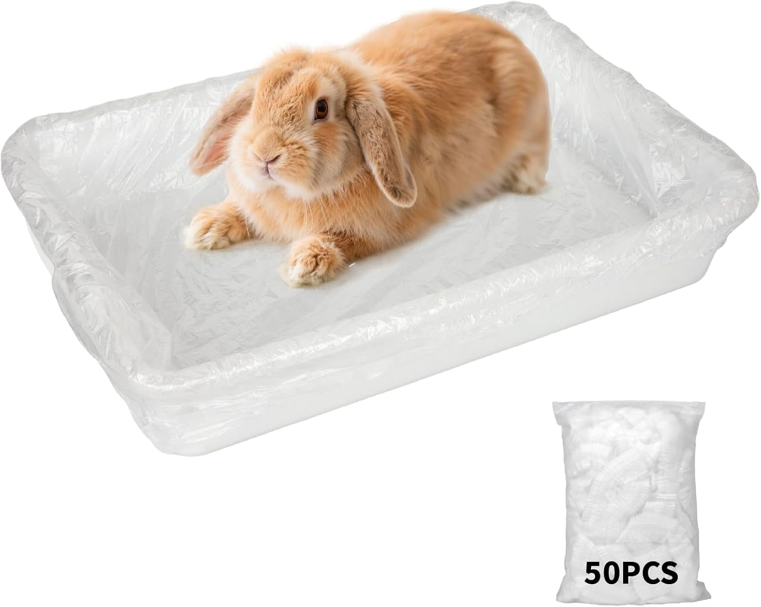 besnew-small-animal-bedding-litter-50-pcs-disposable-rabbit-cage-liner-bags-3s-quick-clean-for-bunny-cat-guinea-pig-ferret-chinchilla