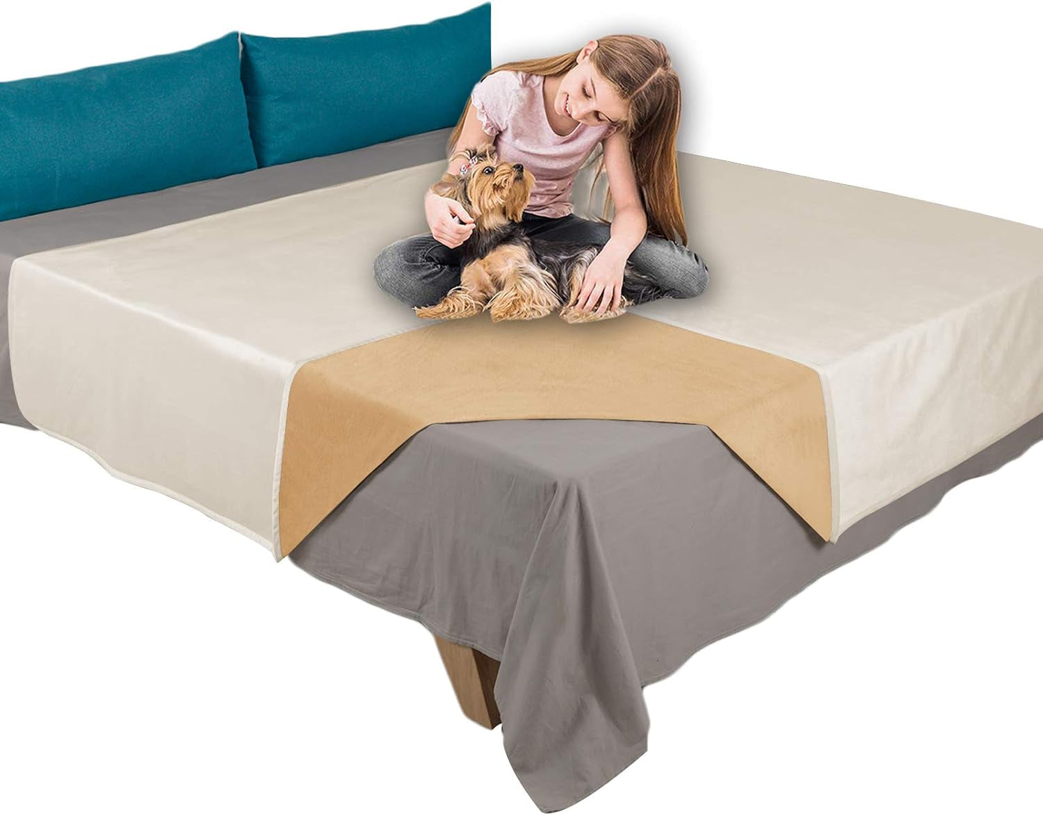 ameritex-pet-bed-blanket-reversible-100-waterproof-velvet-super-soft-for-sofa-and-bed-82x102-inches-cream-sand