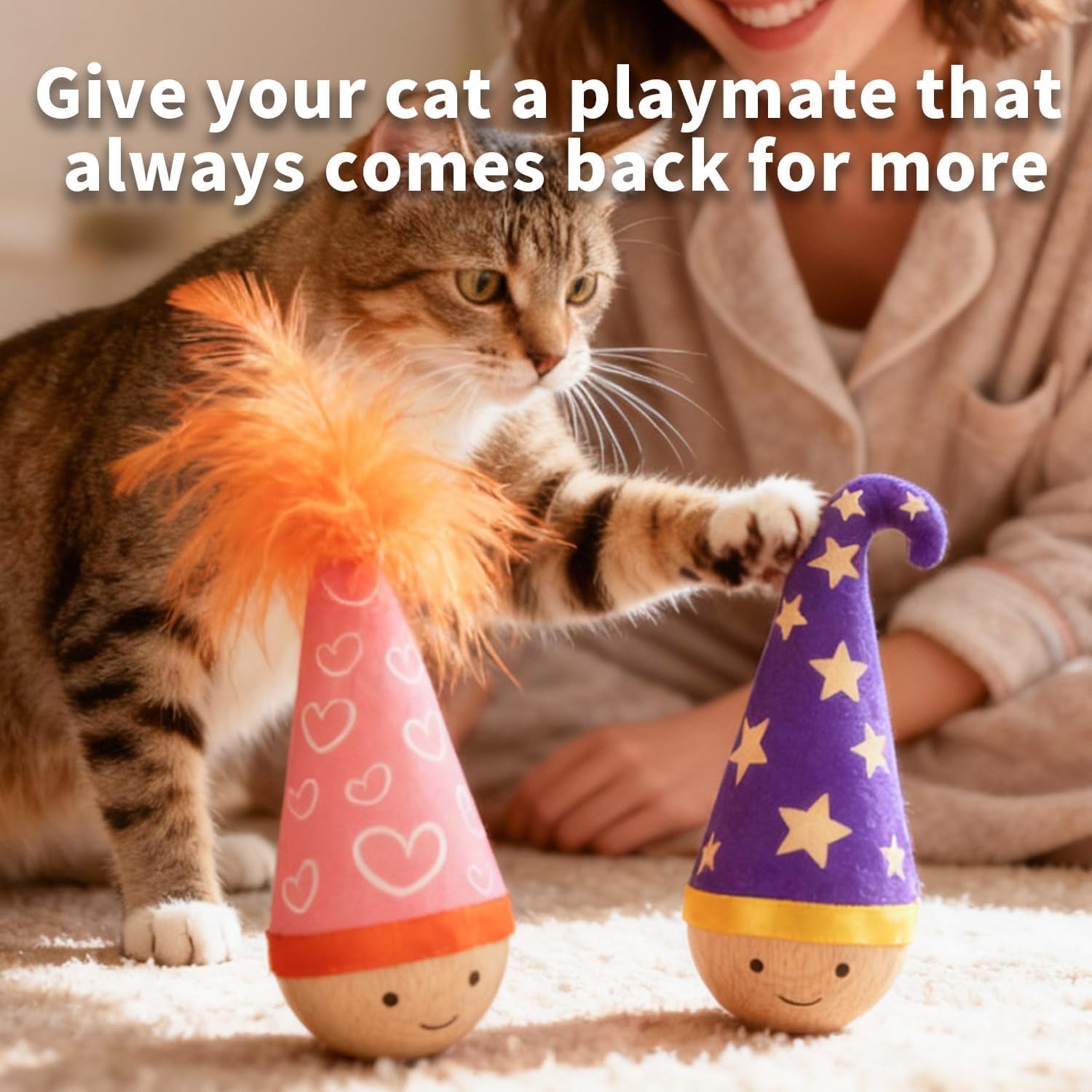 lulus-world-solid-wood-wobbler-cat-toy-with-catnip-for-cats-cat-punching-bag-360-irregular-motion-noiseless-physical-drive-hardwood-construction-rounded-finish