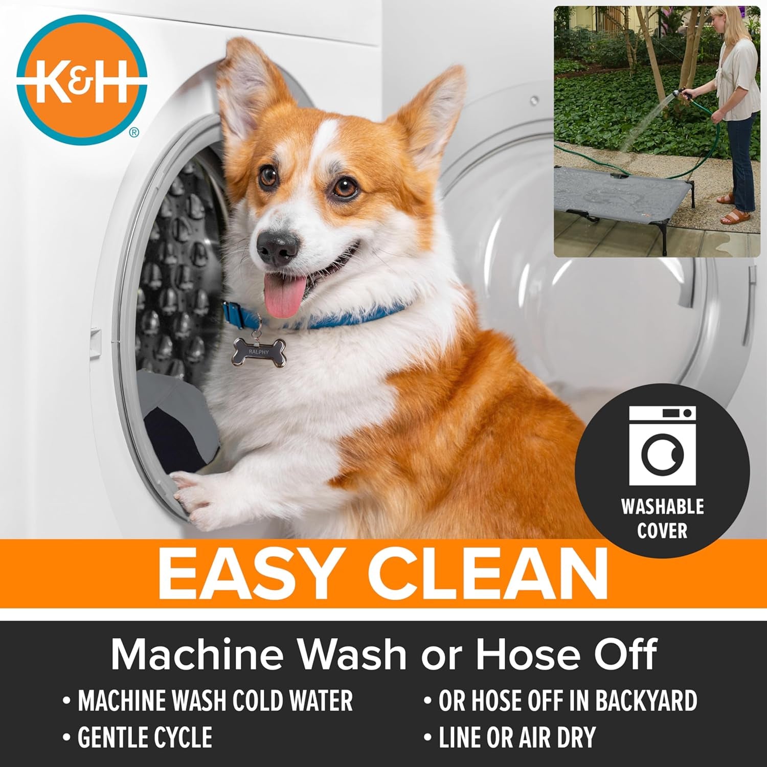 k-h-outdoor-elevated-dog-bed-cooling-raised-dog-bed-for-medium-large-pets-breathable-mesh-hammock-design-indoor-outdoor-washable-cover-portable-metal-frame-tan-large-42x30in