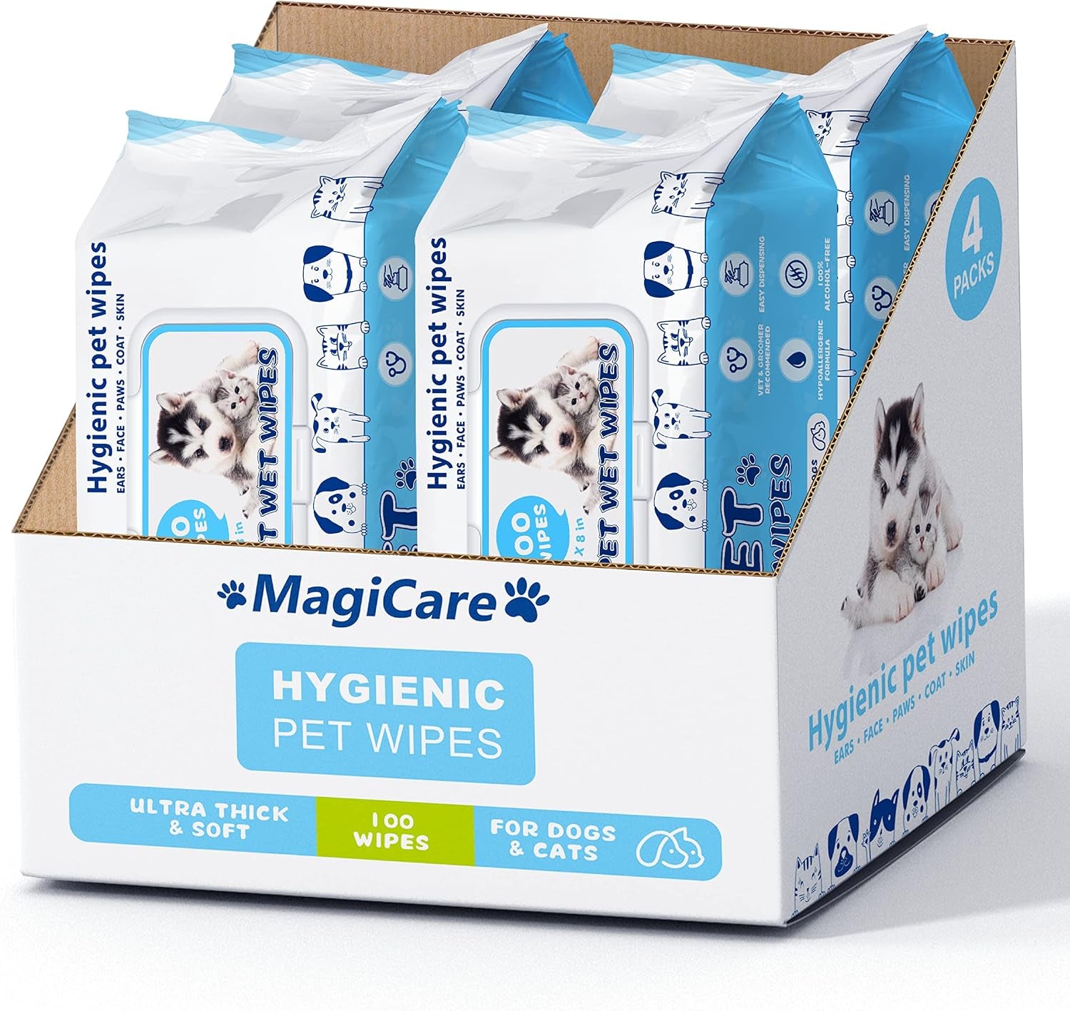 magicare-pet-wipes-400-pcs-dog-wipes-8x8-inch-unscented-dog-paw-cleaner-wipes-for-body-ears-face-and-skin-ultra-thick-soft-with-hypoallergenic-formula-ideal-pet-wipes-for-dogs-cats