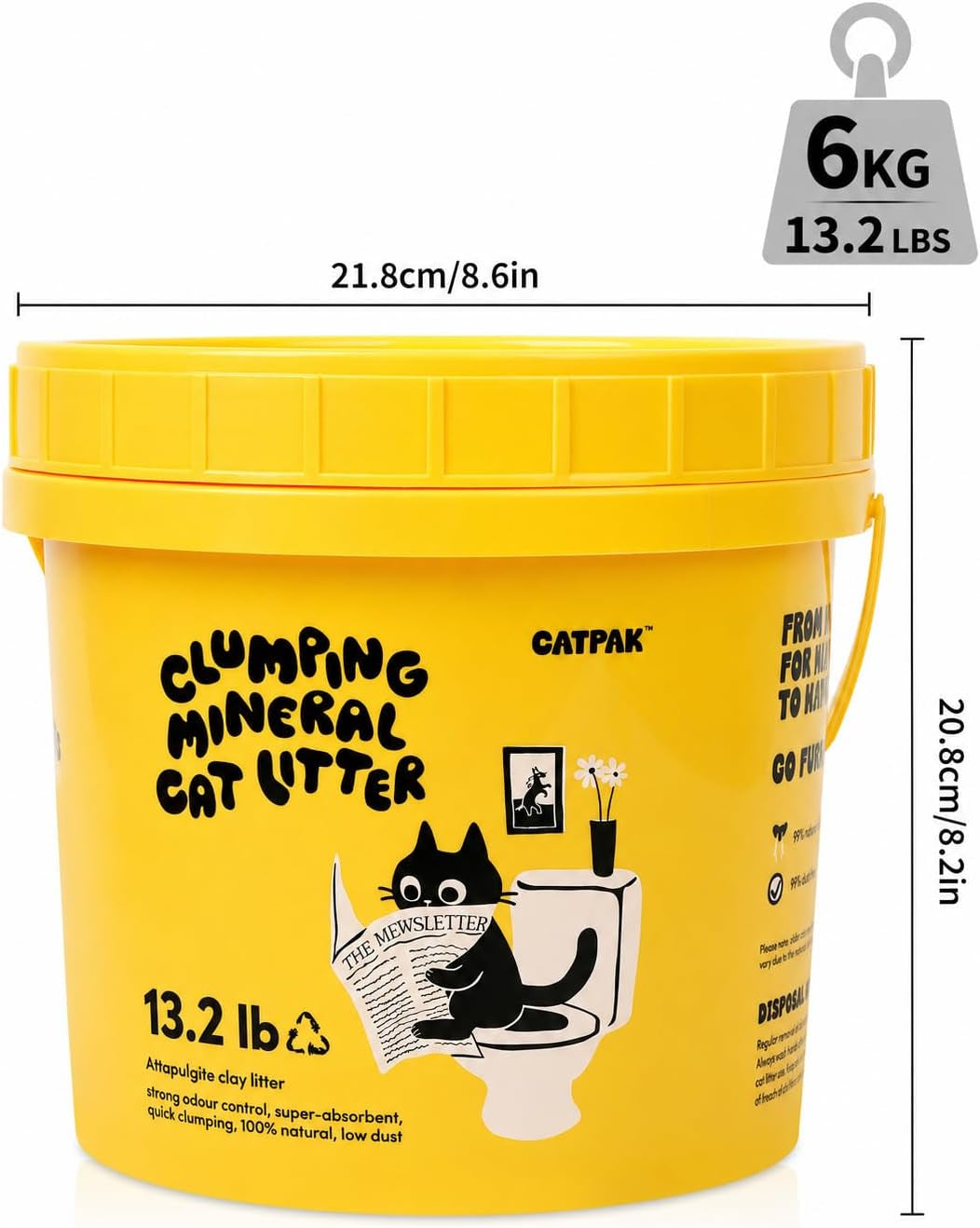 99-dust-free-clumping-cat-litter-natural-attapulgite-clay-unscented-odor-control-lightweight-low-tracking-for-housebreaking-multi-cat-kitty-kittens-robot-litter-machines-13-2-lb