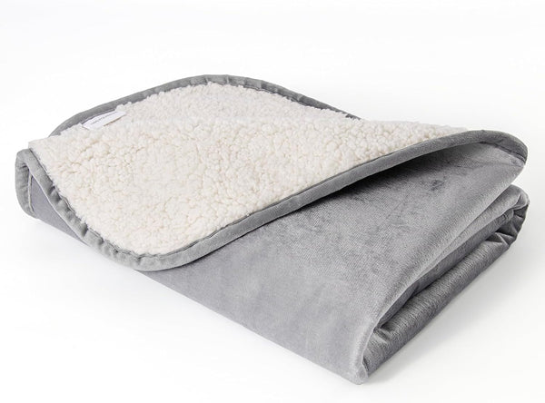 Waterproof Blanket for Dogs - Pet Throw as Furniture Protector | Cozy Sherpa & Smooth Velvet, Reversible and Machine Washable, for Couch and Bed, 60"X80", Dark Grey13