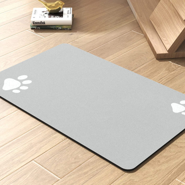 PADOOR Pet Feeding Mat-Absorbent Dog Mat for Food and Water Bowl-No Stains Easy Clean Dog Food Mat-Quick Dry Water Dispenser-Puppy Supplies Accessories18