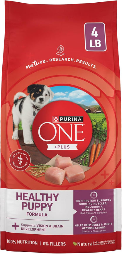 Purina ONE plus Healthy Puppy Formula High Protein Natural Dry Puppy Food with Added Vitamins, Minerals and Nutrients - 8 Lb. Bag13