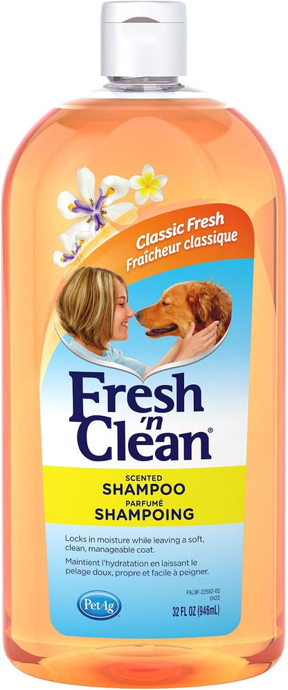 Pet-Ag Fresh ’N Clean Scented Shampoo, Classic Fresh Scent - 18 Oz - Moisturizes with Vitamin E & Aloe Vera - Strengthens & Repairs Coats - Soap Free6