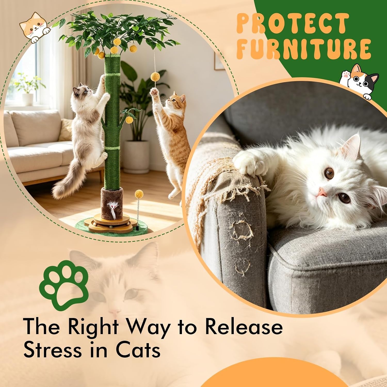47-extra-tall-cat-scratching-post-cute-cat-scratching-post-for-indoor-heavy-duty-vertical-scratcher-with-natural-sisal-rope-cat-toy-mouse-balls-track-toy-hanging-ball