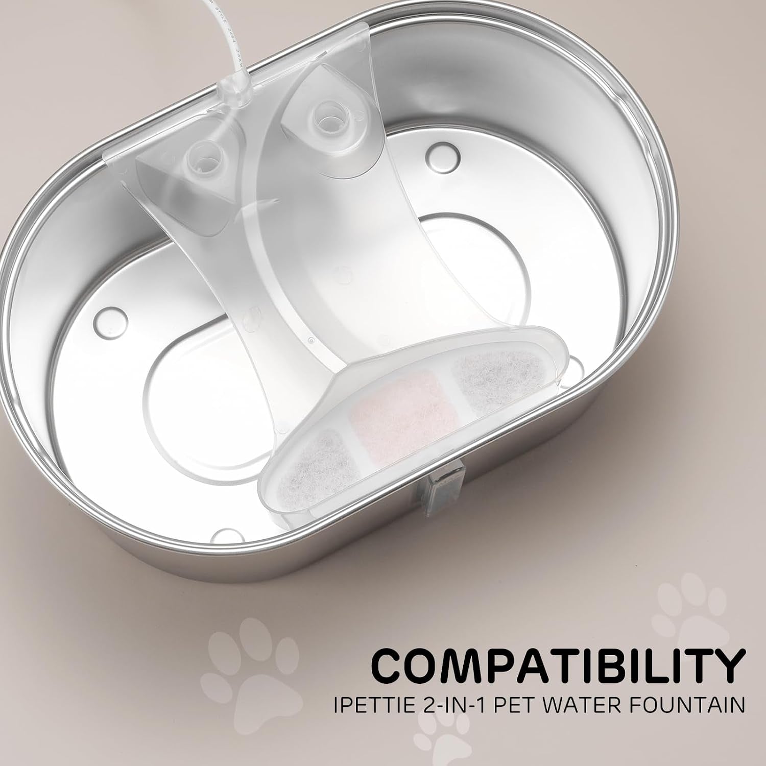ipettie-water-fountain-filters-kits-for-twins-cat-water-fountain-stainless-steel-with-two-spouts-ip-wf-s05-f4-4-x-carbon-filter-4-x-sponge-filter