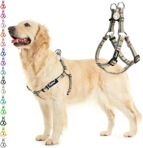 PUPTECK No Pull Dog Harness Soft Adjustable Basic Nylon Step in Puppy Vest Outdoor Walking with ID Tag69