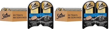 Sheba Perfect Portions Cuts Wet Cat Food, Sustainable Salmon, 2.6 Oz, 24 Ct | Grain-Free, Sustainable Salmon, 48 Servings, No Fillers or Artificial Flavors, Essential Vitamins & Minerals, Twin-Pack Trays14