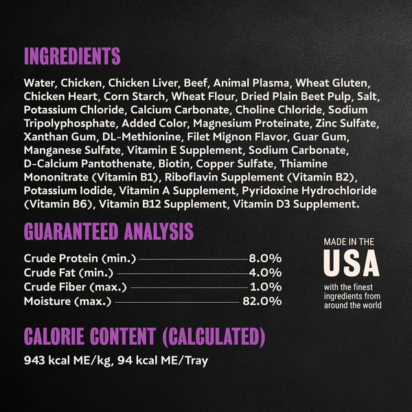 Cesar Filets in Gravy Wet Dog Food, Filet Mignon Flavor, 3.5 Oz, 24 Count | Real Beef, Easy to Digest, No Fillers, No Added Sugar, No Artificial Flavors, Slow-Cooked Tender Texture, Easy Peel Trays8