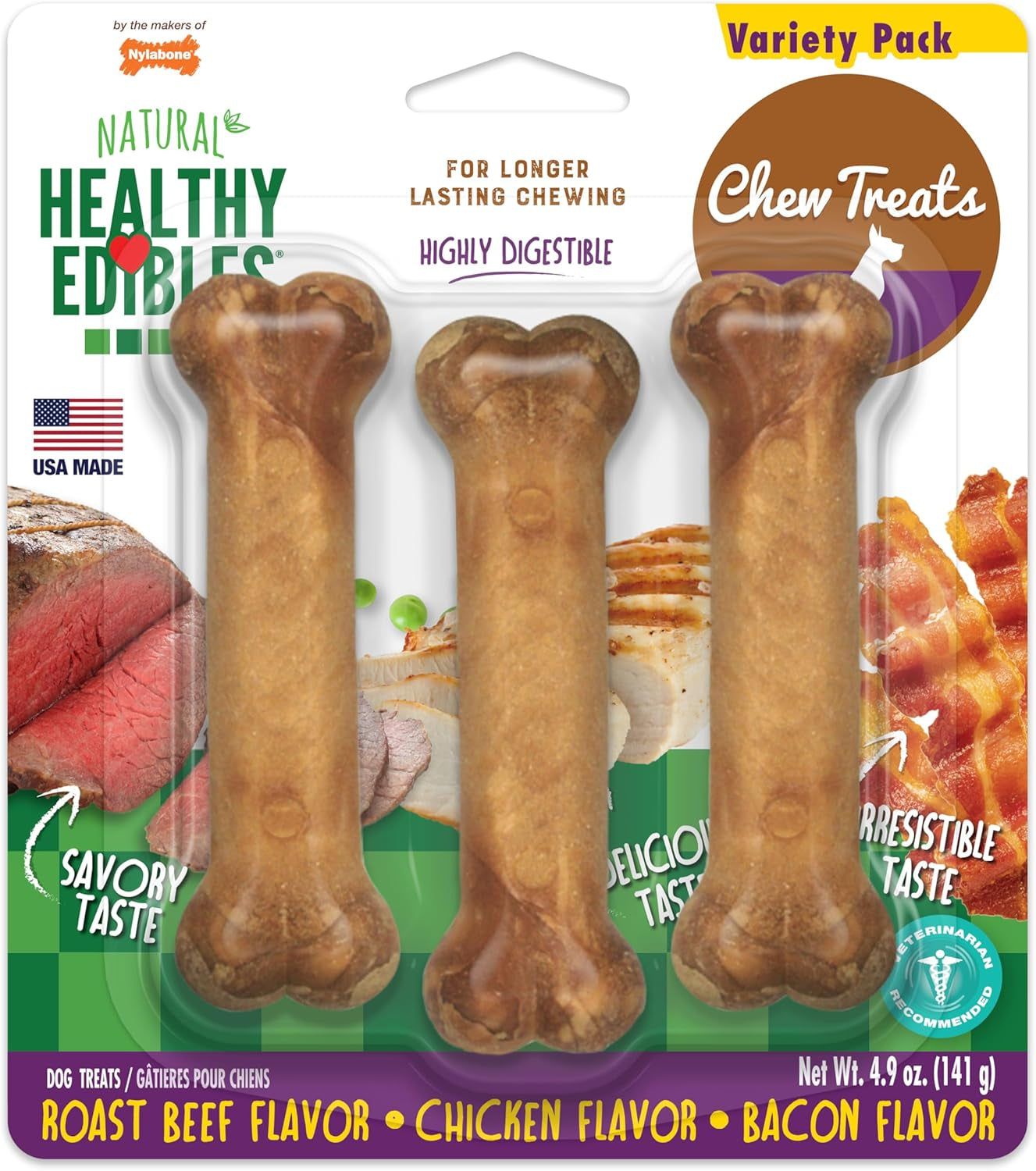 nylabone-healthy-edibles-dog-treats-variety-pack-small-3-count-roast-beef-chicken-bacon-flavor-natural-dog-treats-usa-made-highly-digestible-dog-bones-for-small-dogs-up-to-25-lbs
