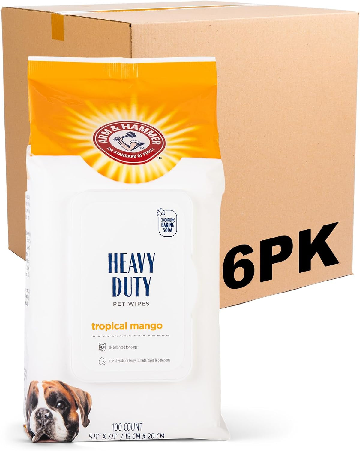 arm-and-hammer-for-pets-heavy-duty-multipurpose-dog-bath-wipes-mango-scent-all-purpose-wipes-remove-odor-and-refresh-your-dog-s-skin-between-baths-100-count-2-pack