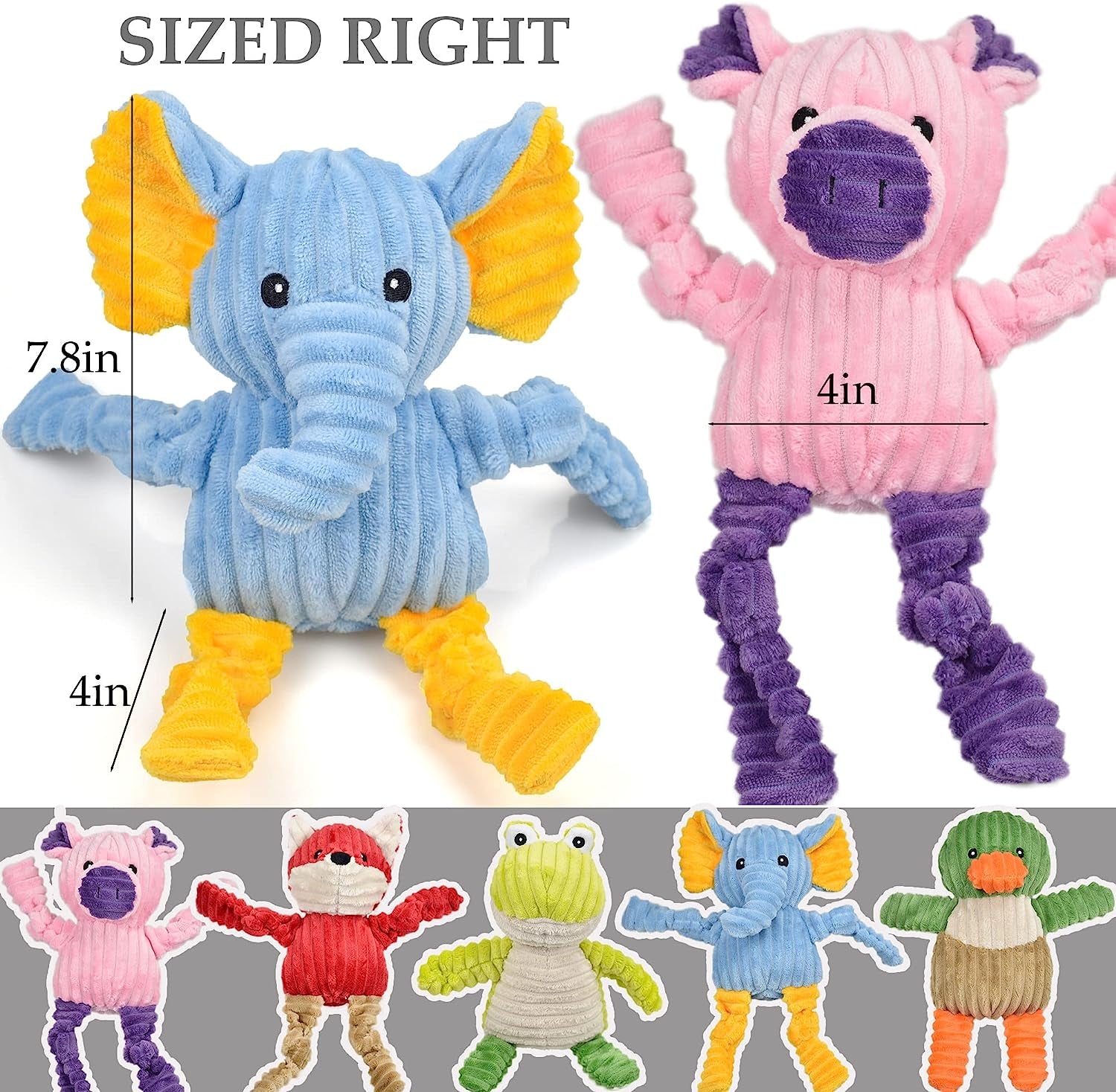 lechong-5-pack-tough-dog-toys-stuffed-squeaky-dog-toys-assortment-plush-animal-dog-toy-value-bundle-puppy-pet-dog-toys-for-small-medium-large-dogs