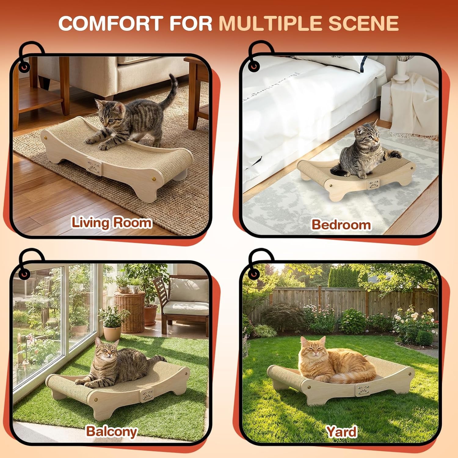 nocoex-sisal-cat-scratcher-bed-wood-scratch-board-hammock-for-indoor-cats-natural-solid-wood-curved-frame-lounger-sleep-scratching-pad-post-large-cats-45-lbs-easy-assembly-modern-furniture-protector
