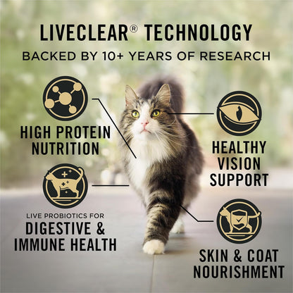 Purina Pro Plan Allergen Reducing, High Protein Cat Food, LIVECLEAR Salmon and Rice Formula - 7 Lb. Bag3