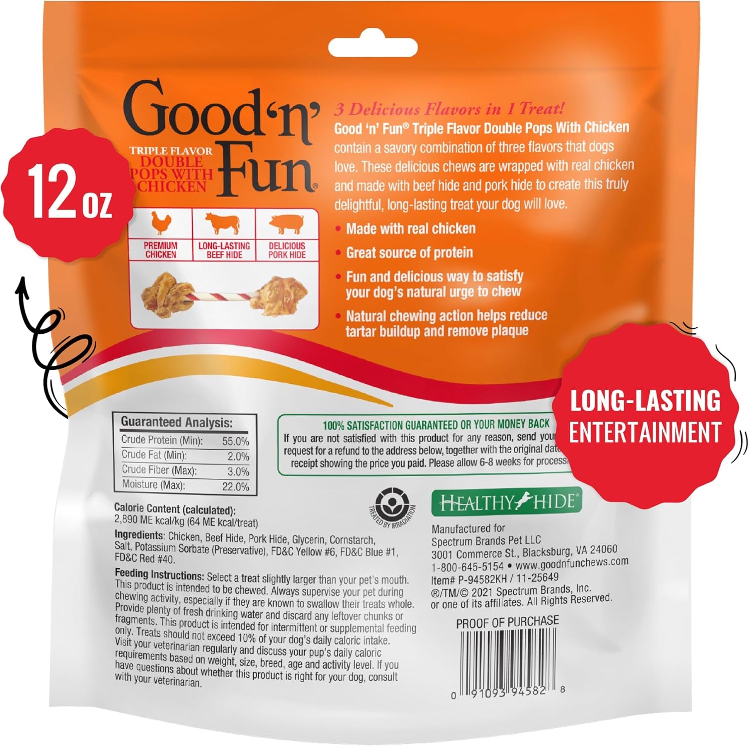 good-n-fun-triple-flavor-double-pops-treats-for-dogs-long-lasting-chews-made-with-real-chicken-beef-hide-and-pork-hide-12-oz