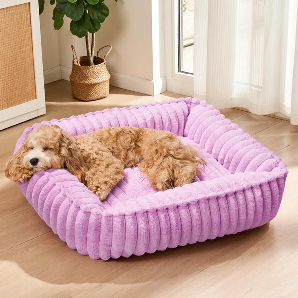 Small Dog Bed Calming Cat Bed for Indoor Cats 20’’X16’’Sage Grey | Rectangle Orthopedic Pet Sofa Bed, Washable Anti-Anxiety Soft Puppy Couch, Nonskid Bottom Furry Cuddler up to 9 Lbs11