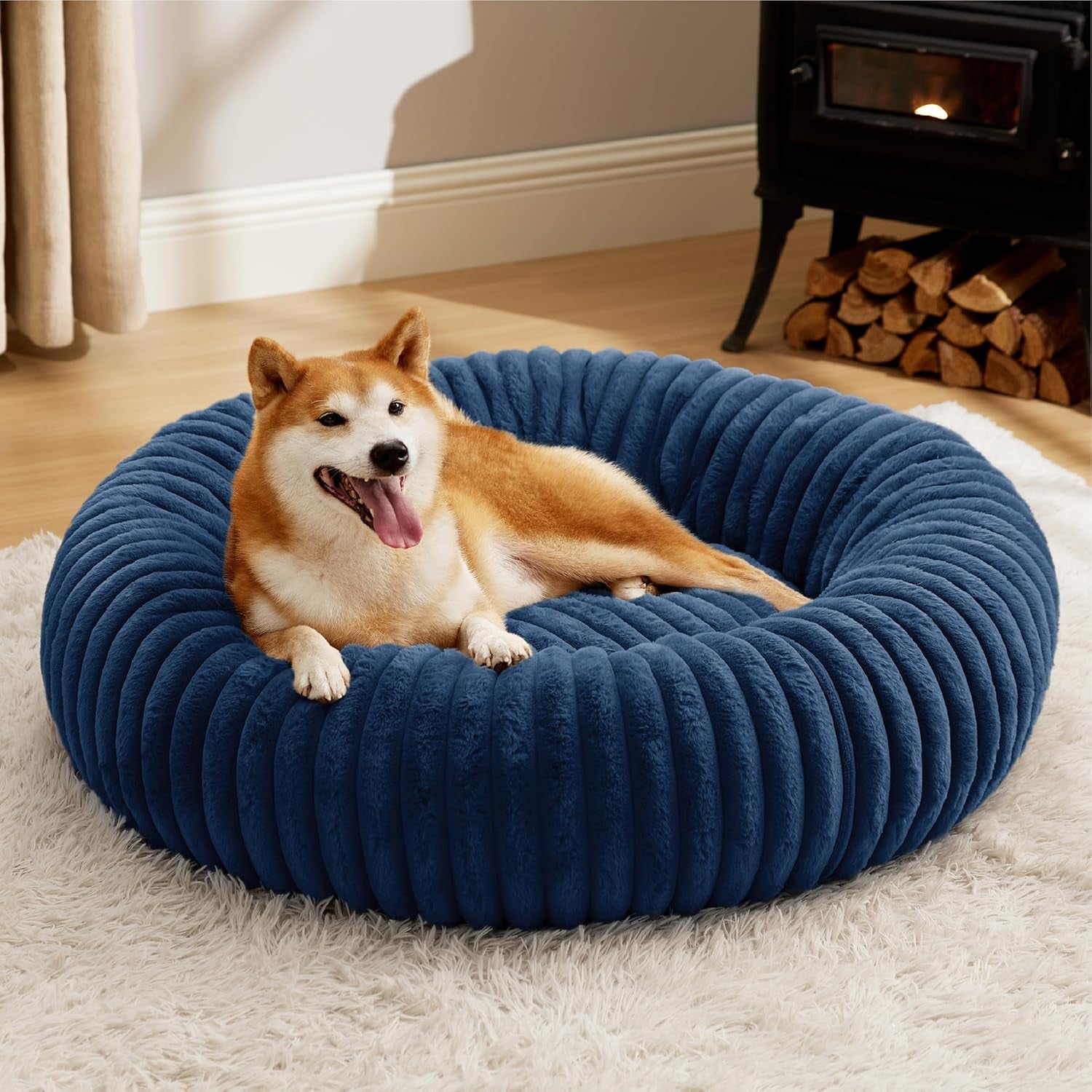 bedsure-comfyfleece™-donut-large-dog-bed-washable-faux-fur-with-corduroy-fleece-anti-slip-bottom-round-pet-bed-with-removable-cover-camel-brown-36x36x8-inches-36x36x8in-calming-round-pet-bed-support-plush-with-removable-corduroy-fleece-for-big-dog-anti-slip-bottom-camel-brown