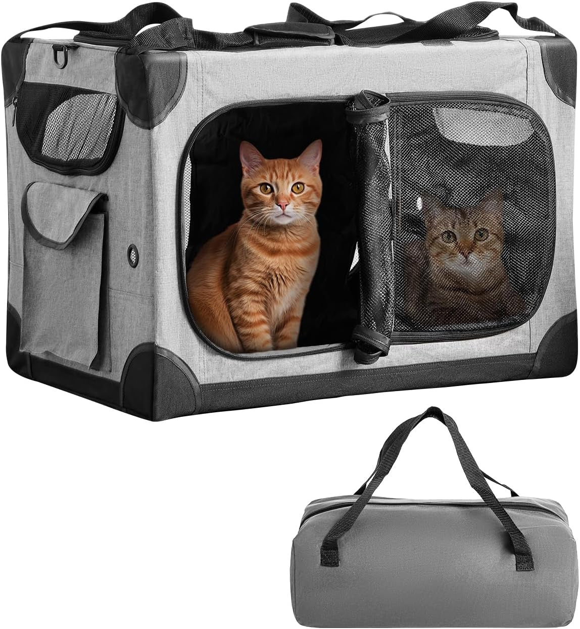 17in-wheeled-expandable-cat-carrier-for-cats-small-dogs-gray-elescopic-rod-expandable-side-room-foldable-breathable-mesh-portable-carrier-for-indoor-outdoor-pet-travel