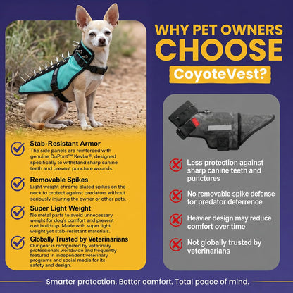 Coyotevest Dog Harness, Stab-Resistant Coyote Vest, Small, Neon Pink | Reflective Stab-Resistant Vest Helps Protect Small Dogs from Coyotes, Aggressive Dogs and Birds of Prey, Made in the USA8