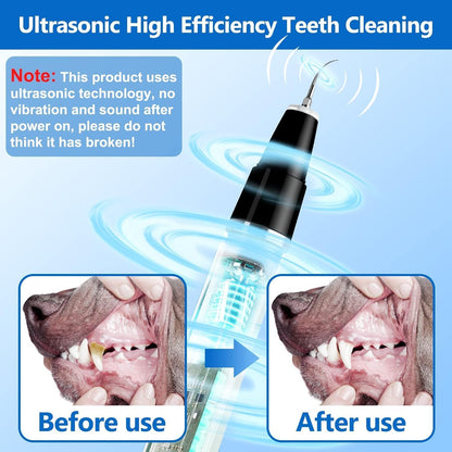 Ni-Shen Plaque Remover for Teeth - Pet Ultrasonic Cleaner - Teeth Cleaning Kit for Tartar and Stains - Suitable for Dogs and Cats (Black)3