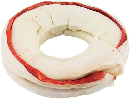 Dingo Ringo Rawhide Dog Treats Made with Real Chicken, 5 Count | Long-Lasting Rawhide with Real Chicken Provides Protein, Natural Chewing Action Promotes Clean Teeth, for Adult Dogs7