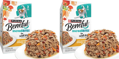 Beneful Purina Small Breed Wet Dog Food Variety Pack, Incredibites with Real Beef, Chicken and Salmon - (Pack of 30) 3 Oz. Cans13