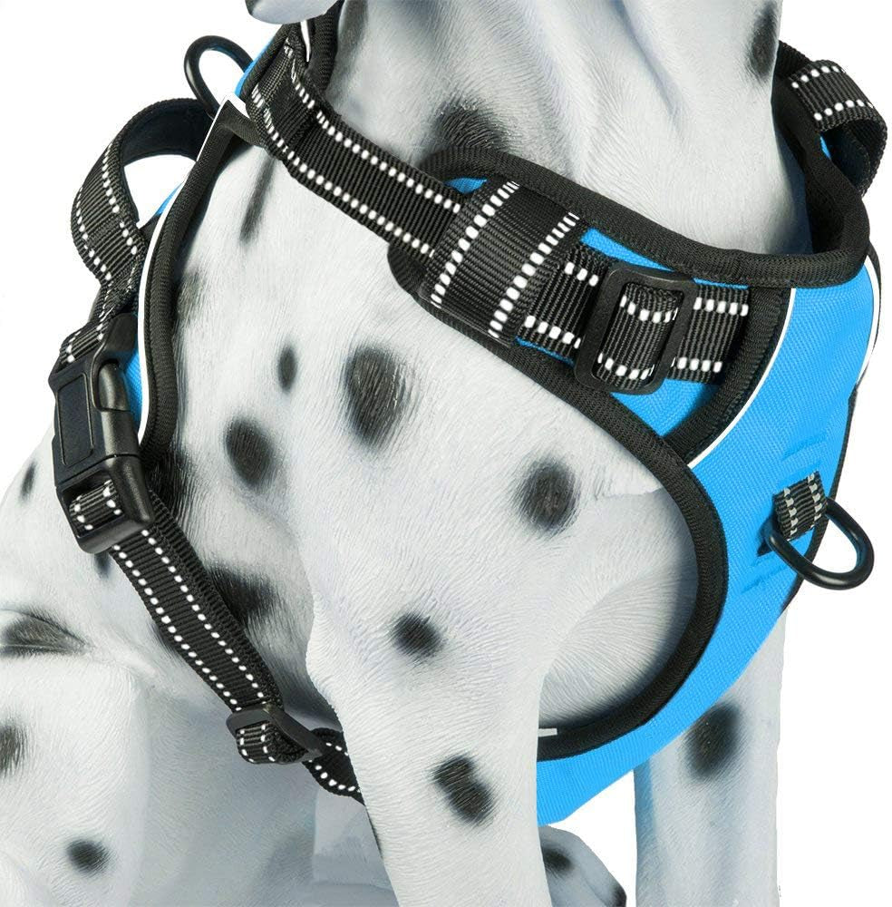 poypet-no-pull-dog-harness-reflective-comfortable-vest-harness-with-front-back-2-leash-attachments-and-easy-control-handle-adjustable-soft-padded-pet-vest-for-small-medium-large-dogs-mint-blue-m