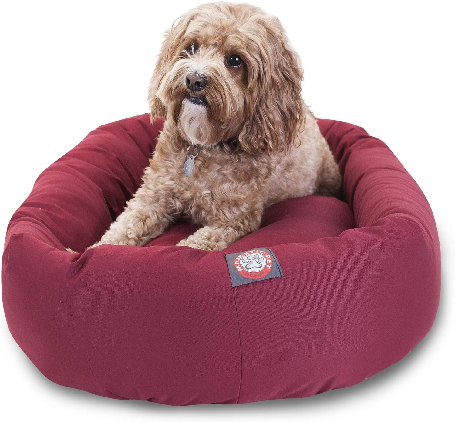 majestic-pet-40-inch-bagel-calming-dog-bed-washable-cozy-soft-round-dog-bed-with-spine-support-for-dogs-to-rest-their-head-fluffy-donut-dog-bed-40x29x9-inch-round-pet-bed-large-blue