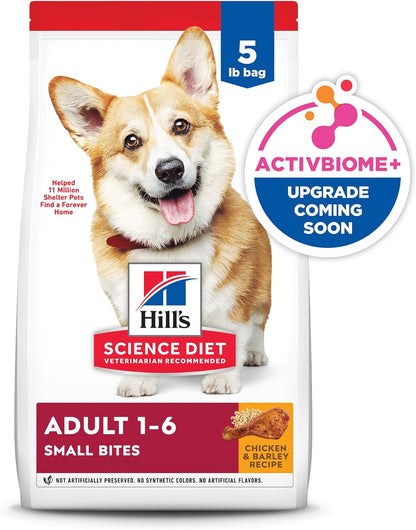 Hill'S Science Diet Adult 1-6 Small Bites Dry Dog Food | #1 Veterinarian Recommended, Chicken & Barley, 5 Lb. Bag15