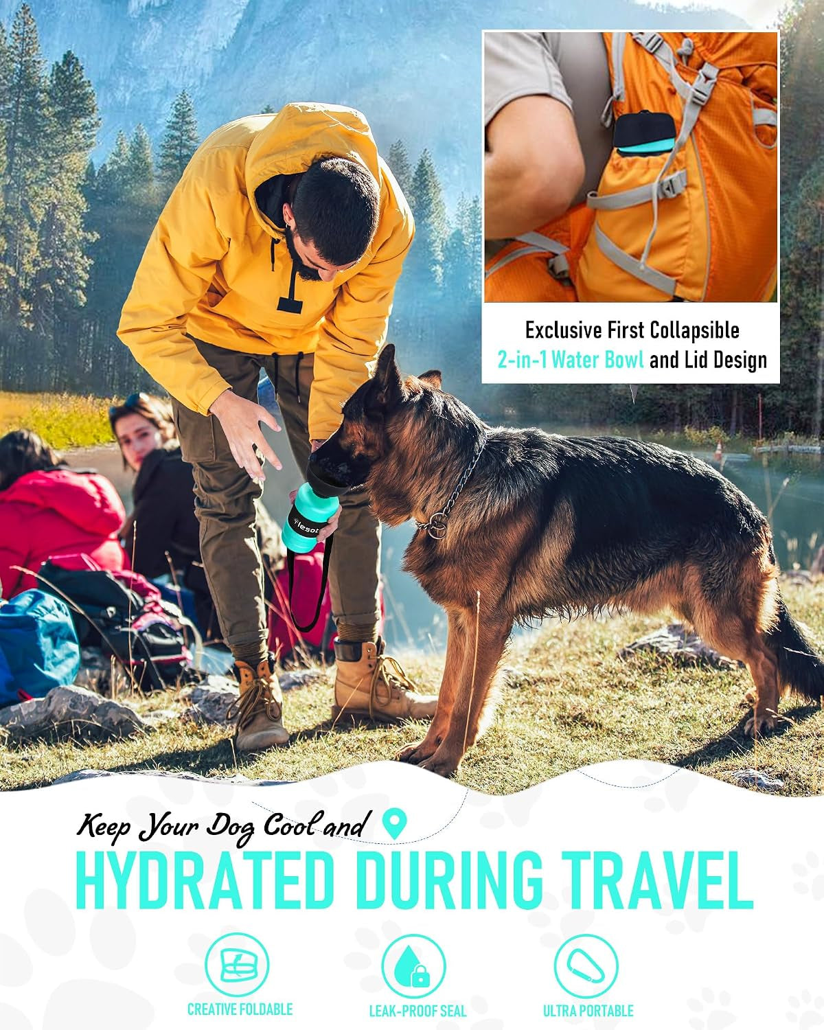 lesotc-dog-water-bottle-portable-water-dispenser-with-travel-water-bowl-leak-proof-pet-travel-squeeze-bottle-puppy-essentials-dog-stuff-accessories-for-outdoor-walking-hiking-camping