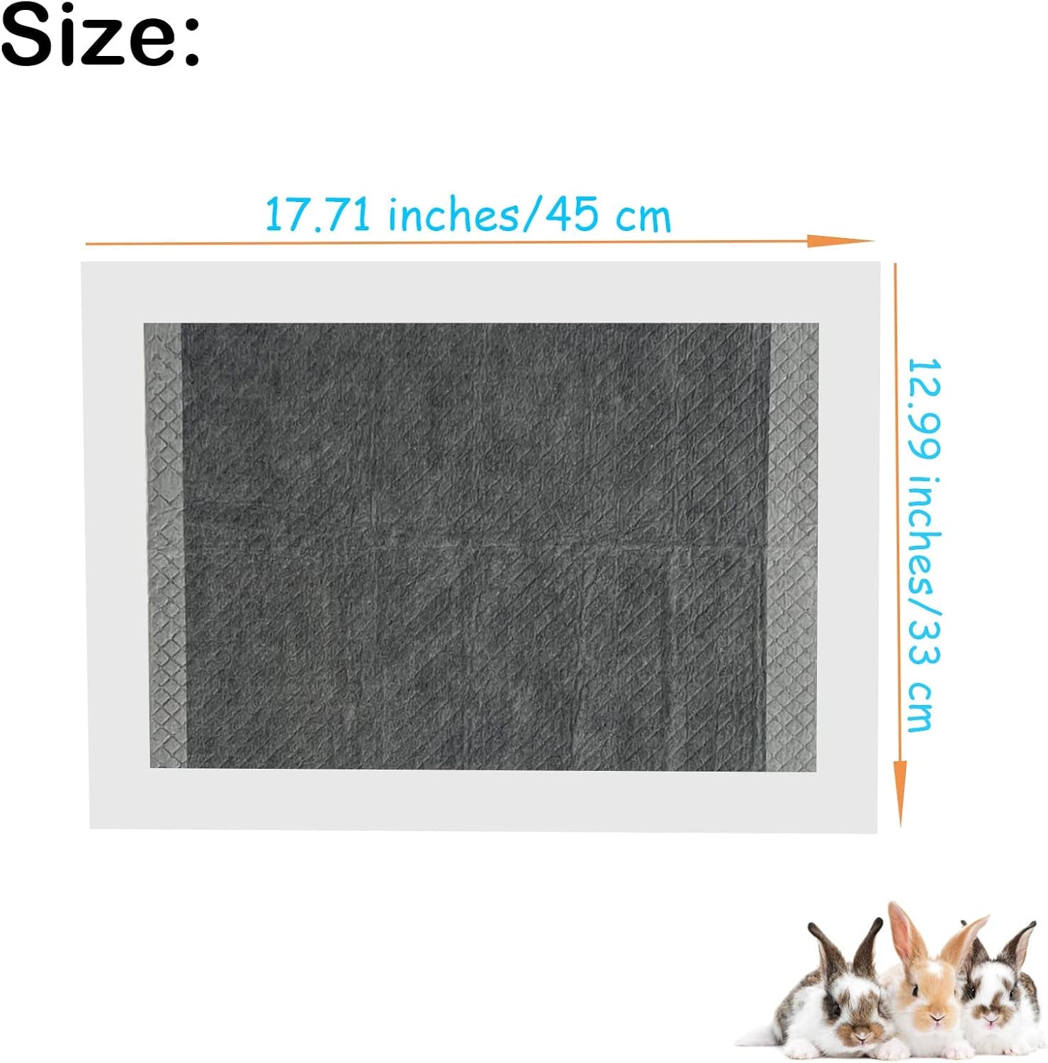 100-pcs-disposable-rabbit-pee-pads-pet-pees-pad-cage-black-carbon-liner-super-absorbent-leak-proof-cushion-reduce-odor-bunny-training-accessories-for-kitten-puppy-hamsters-hedgehog