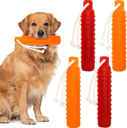 Dog Water Toys, 2 Pack Floating Bumper Fetch Toy Dummy | Interactive Retrieving Training Float Pet Rope Toy for Pool, Lake Outdoor Small Medium Large Dogs9