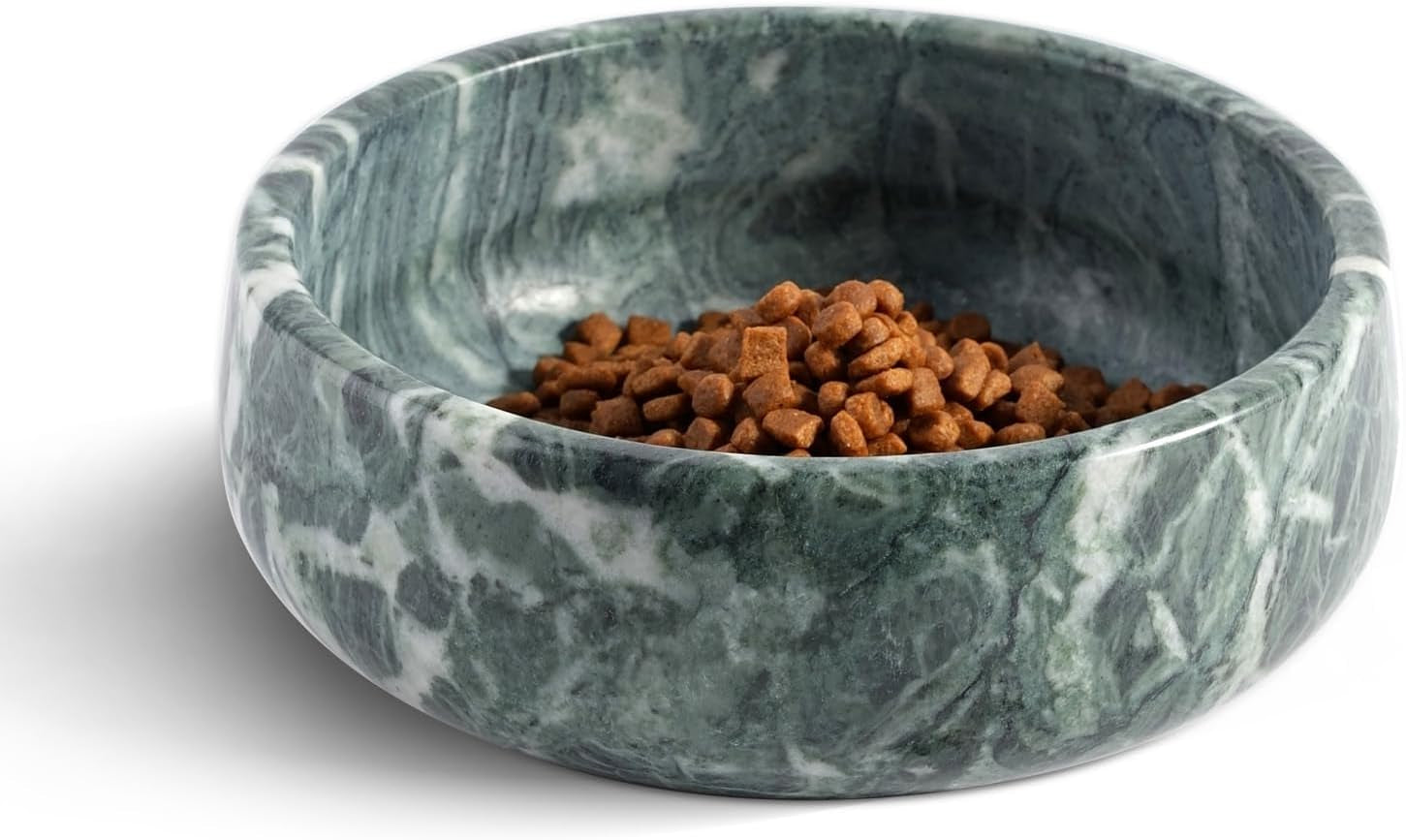 white-marble-dog-bowls-non-slip-dog-food-water-bowl-small-heavy-duty-pet-bowl-for-cats-and-medium-dogs-weighted-african-natural-marble-holds-4-cups5lbs