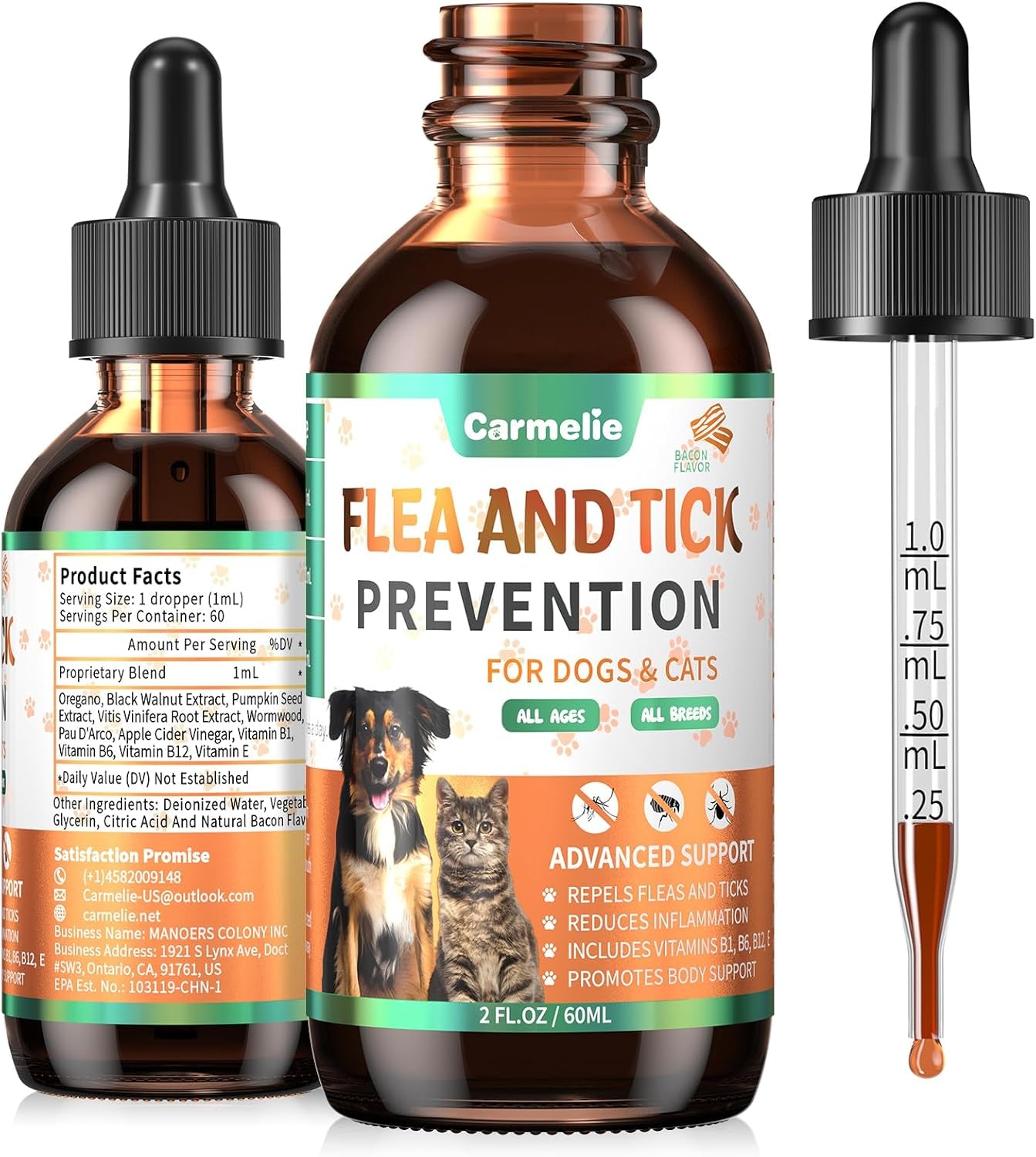 oral-flea-and-tick-prevention-for-dogs-and-cats-with-vitamin-60ml-bacon-dog-cat-flea-and-tick-defense-cat-flea-drops-supplements-with-natural-ingredients-skin-coat-supports-all-breeds-ages
