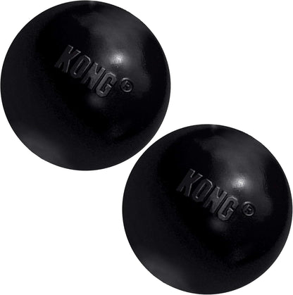 KONG Extreme Ball with Hole - Fetch Toy - Durable Dog Toy for Training, Interactive Playtime & More - Natural Extreme Rubber Ball - Black - for Medium/Large Dogs10
