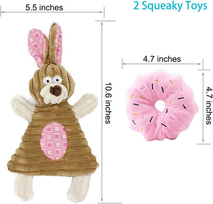 Volacopets Puppy Toys for Teething, Puppy Chew Toys for Small Dogs, Crinkle Dog Toys Small Breed Boredom and Stimulating, Dog Toys for Small Dogs, Pink, 5-Pack3