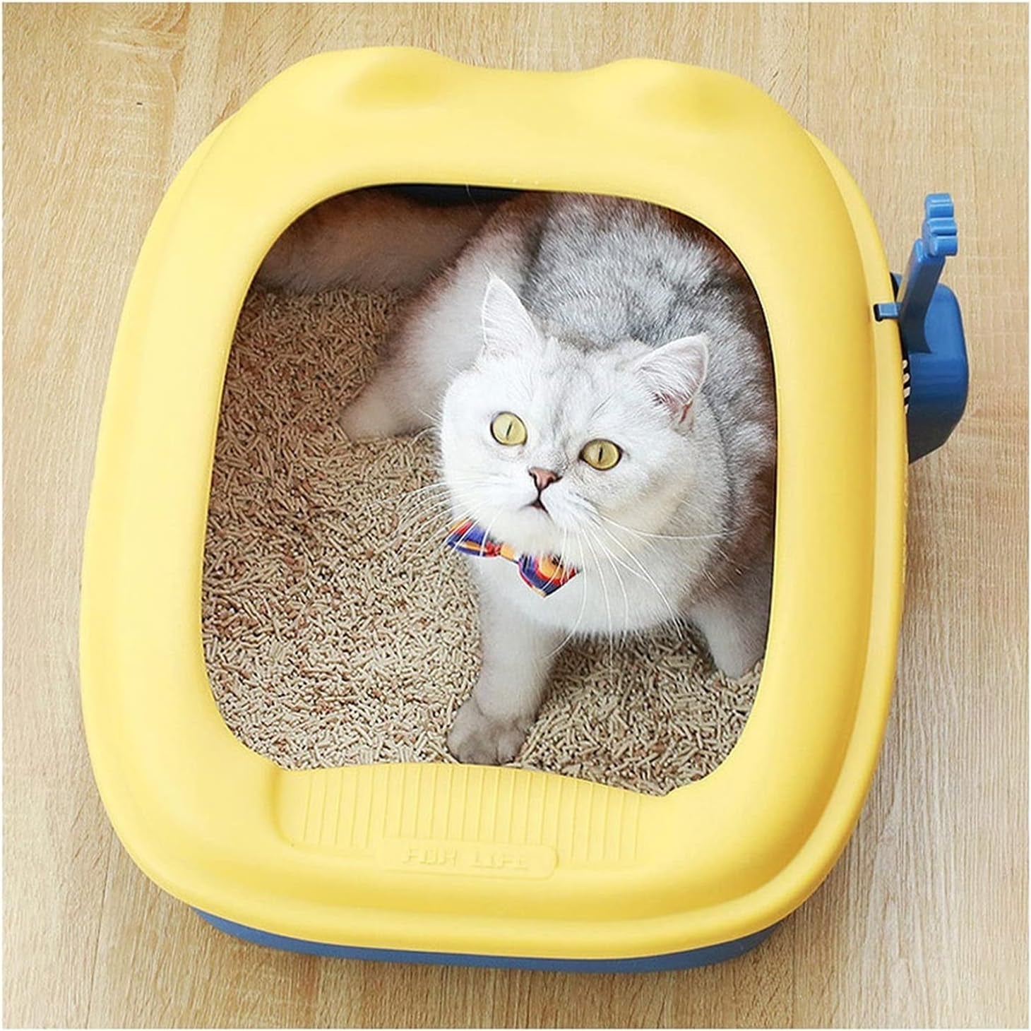dog-potty-training-toilet-oversized-cat-litter-tray-detachable-frame-with-shovel-no-overflow-box-with-bright-plastic-surface-treatment-no-sprinkler-toileta