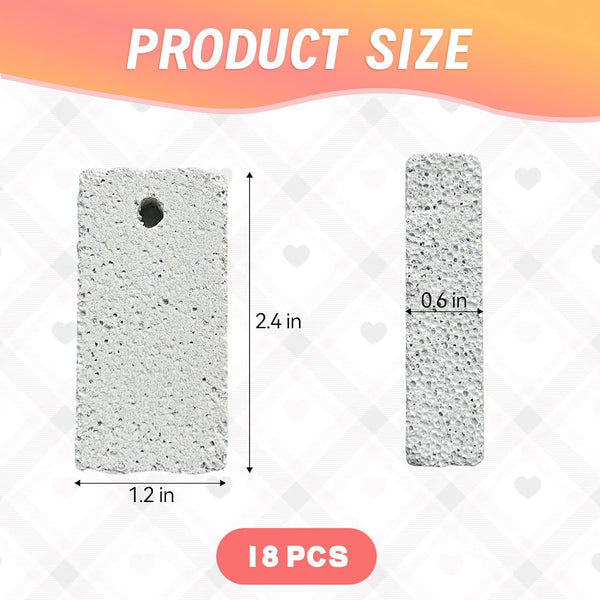 18 Pcs Small Animal Pet Lava Bites Chews Toy Mineral Calcium Stone Bunny Teeth Grinding Block for Hamster Chinchilla Rabbit Squirrel Rat Parrot Guinea Pig2