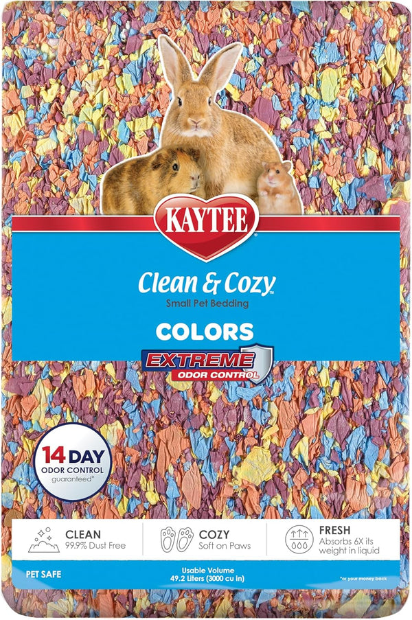 Kaytee Clean & Cozy Colors, Small Animal Bedding with Extreme Odor Control, Kaleidoscope, 24.6 Liters16