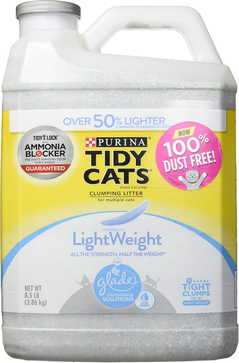 purina-tidy-cats-lightweight-with-glade-clean-blossoms-multi-cat-clumping-low-dust-scented-cat-litter-17-lb-box