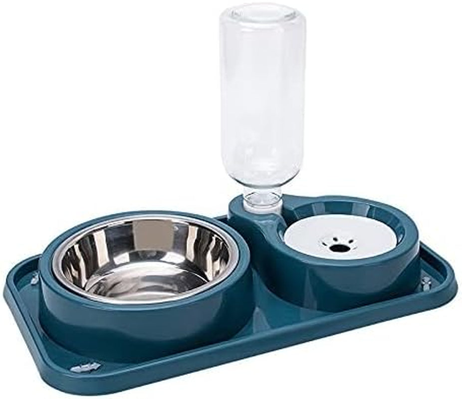 love-dream-double-dog-cat-bowls-anti-slip-pet-food-and-water-bowl-set-automatic-gravity-water-dispenser-bottle-detachable-stainless-steel-bowl-no-spill-for-indoor-cats-dogs-puppy-kitten-rabbit