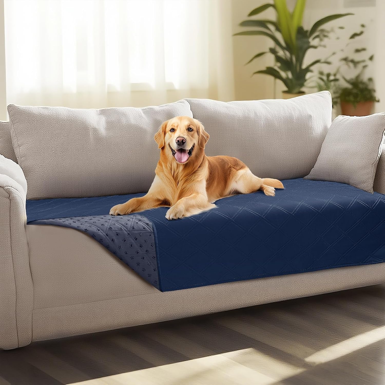 luciphia-100-waterproof-couch-cover-blanket-for-dogs-anti-slip-pet-couch-protector-sofa-mat-puppy-cat-blanket-with-non-slip-bottom-navy-blue-30x70-inch