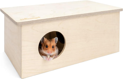 Niteangel Birch Chamber-Maze Hamster Hideout - Small Pets Woodland House Habitats Decor for Hamster Mice Gerbils Mouse8